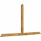 Ekena Millwork Portland Rough Sawn Timber Gable Bracket, Western Red Cedar, 96"W x 52"H x 2"D x 4"F, 13/12 Pitch GBW096X52X0204POR00RWR - alternate 5